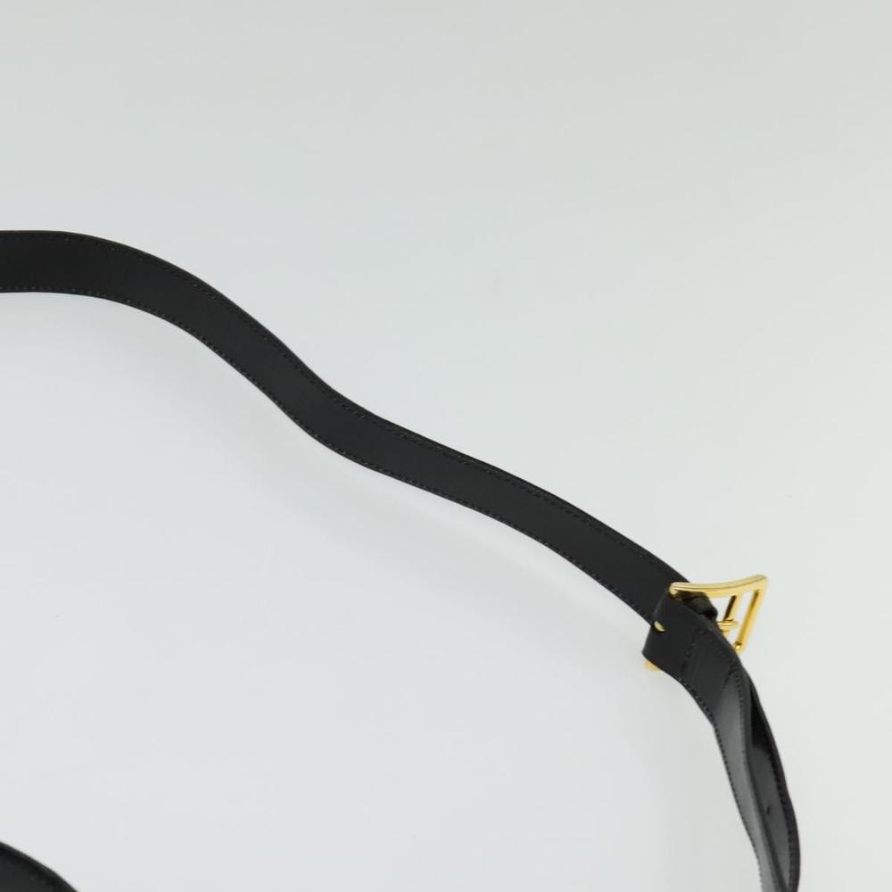 CELINE Hand Bag Leather 2way Black Gold Auth sw1250 - Picture 15 of 16